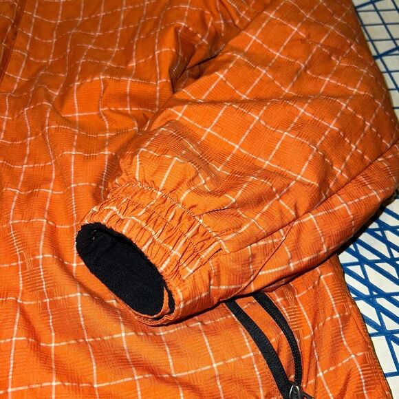 Killtec Winter Ski Jacket Orange/Wite Plaid Full Zip Kids Size 12 Outerwear - Picture 8 of 12